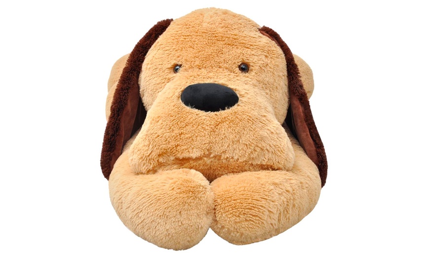 Image 2: Extra-Large Cuddly Dog Plush Toy