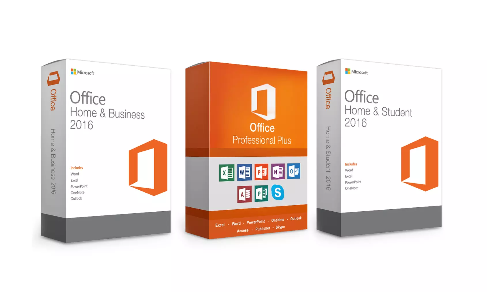 Microsoft Office 2016 Home & Student, Home & Business oder Professional für PC oder MAC als Download - Primary Image