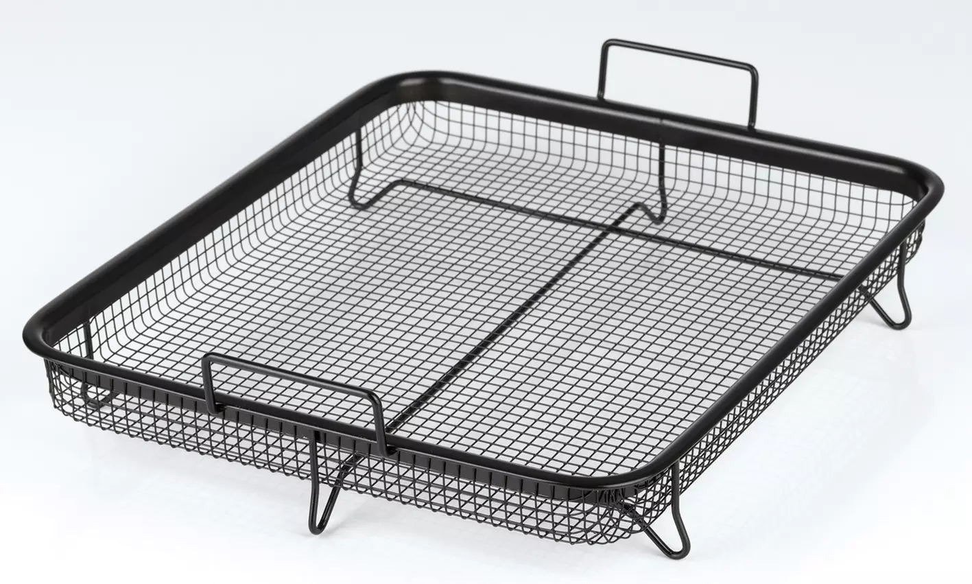 GourmetMaxx Grillkorb für Heißluft-Backöfen in Schwarz - Second Medium
