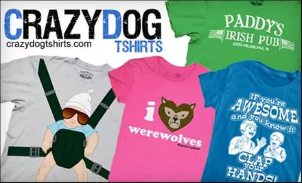 $20 for $40 Worth of T-Shirts, Hoodies, and More at CrazyDog T-Shirts - Primary Image