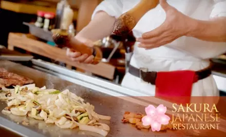 $15 for $30 Worth of Authentic Japanese Cuisine at Sakura Japanese Steakhouse - Primary Image