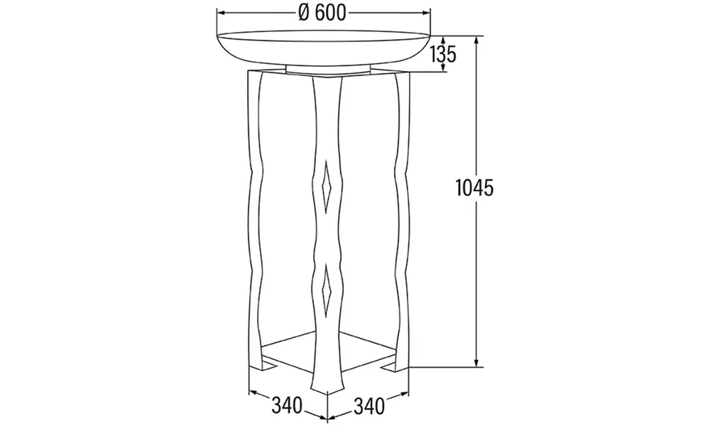 Brasero para exterior con diseño moderno de Home Deluxe