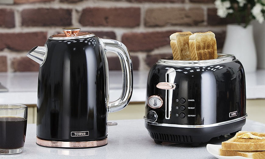 Image 1: Tower Kettle and Toaster