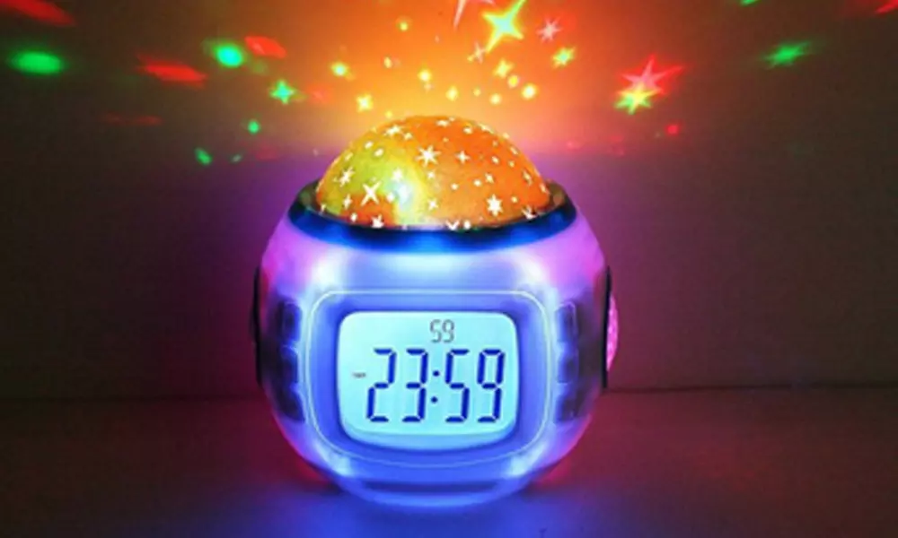 Kids' Star-Light Projector Clock - Primary Image