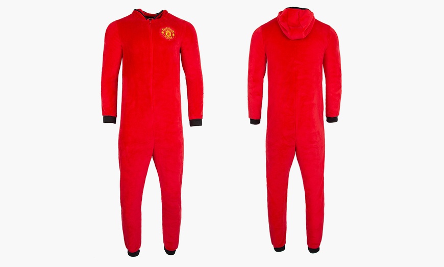 Image 6: Football Fleece Bodysuit
