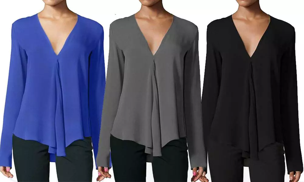 Blouse femme légère col V Bonny - Primary Image