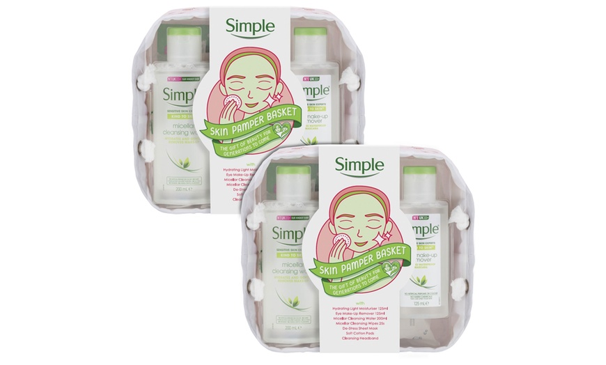 Image 3: Simple Skin Pamper Basket Gift Set