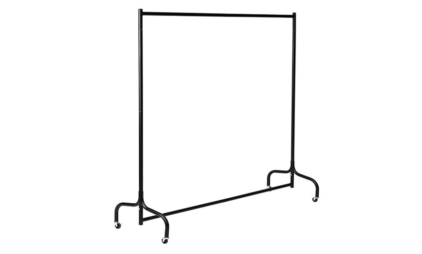 Image 4: 4ft/5ft/6ft Heavy Duty Metal Clothes Rail