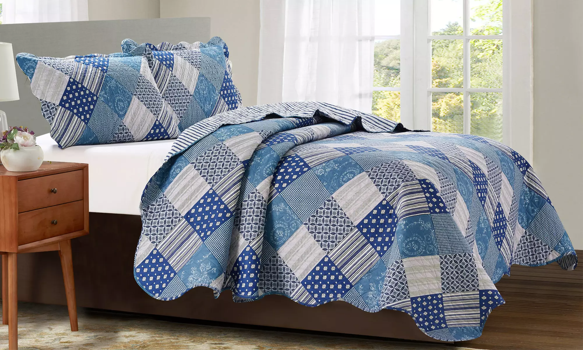 Glory Home Design Geo Quilt Set Collection - Assorted Patterns (3-Piece)
 - Primary Image