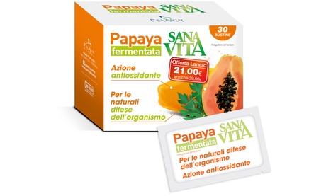 Fino a 4 integratori Sanavita papaya fermentata Paladin Pharma