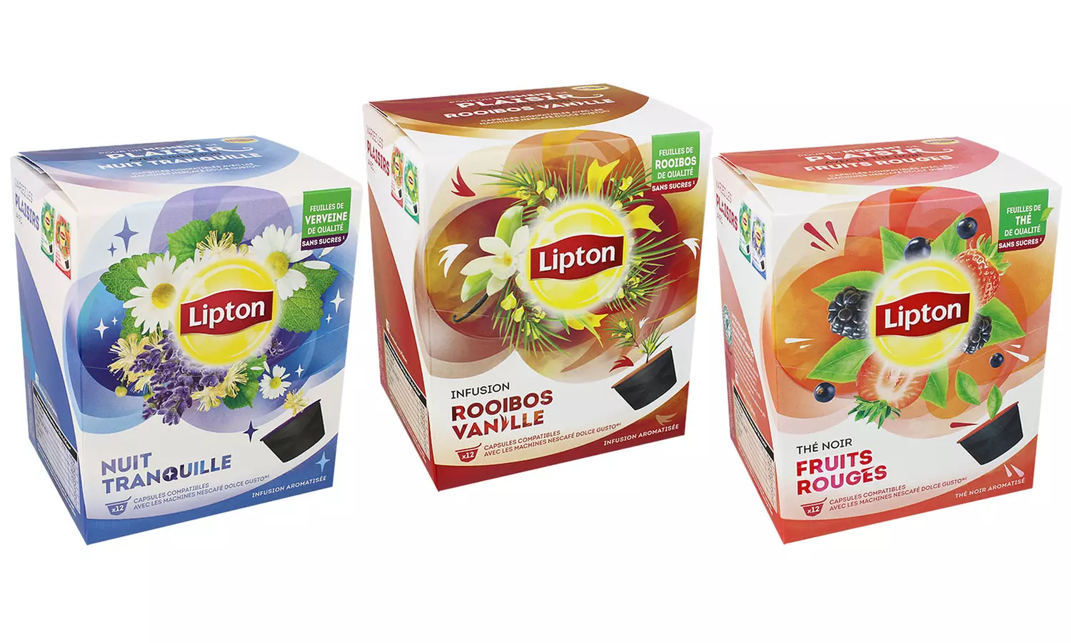 48 capsules de thé et d'infusion Lipton compatibles Nescafé Dolce Gusto - Primary Image