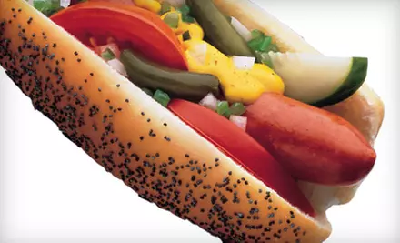 $5 for $10 Worth of Gourmet Hot Dogs and Hearty Eats at Mustard's Last Stand in Melbourne - Primary Image