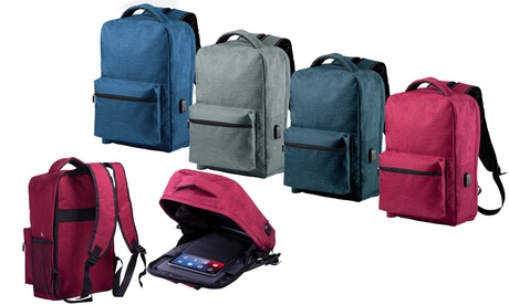 Zaino Smartek antifurto e protezione da RFID, disponibile in 5 colori