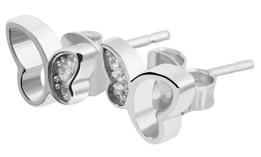 Image 14: 1, 2 ou 3 boucles d'oreilles goujons en argent sterling pour enfants