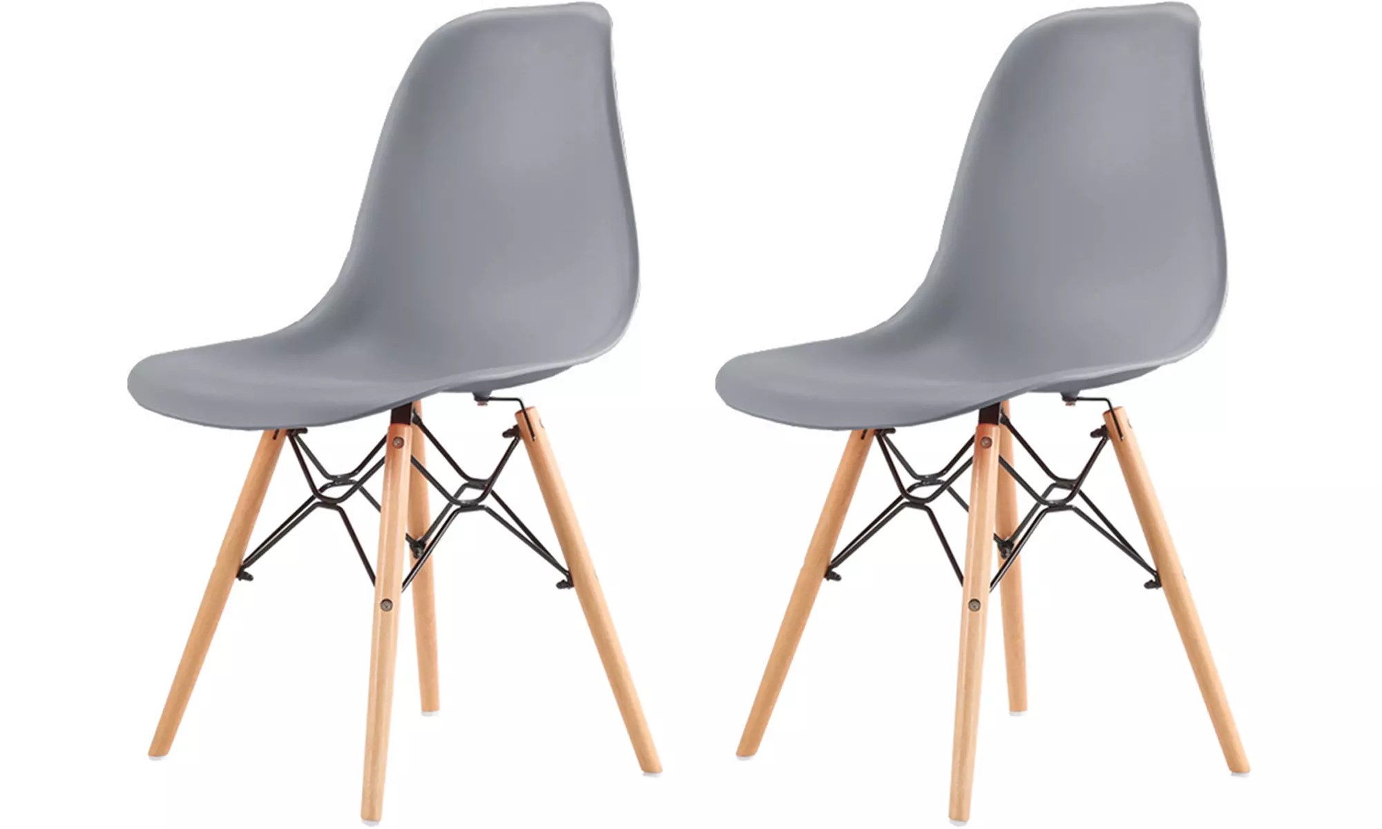 Silla de estilo escandinavo Christie con asiento redondo, de Sampur