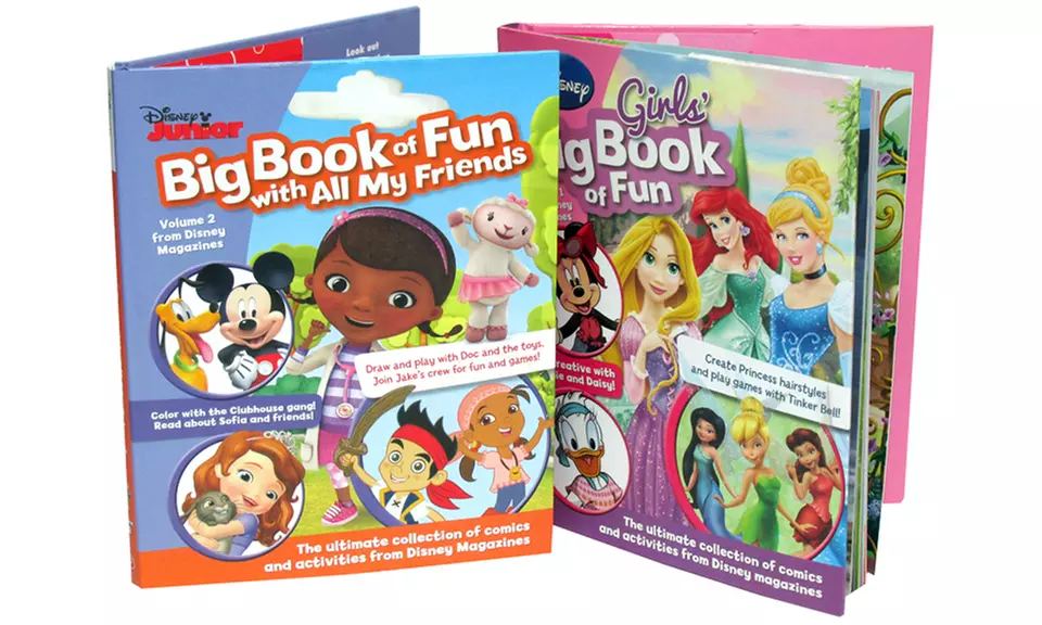 Disney Big Book of Fun for Girls (Set of 2)  - Primary Image