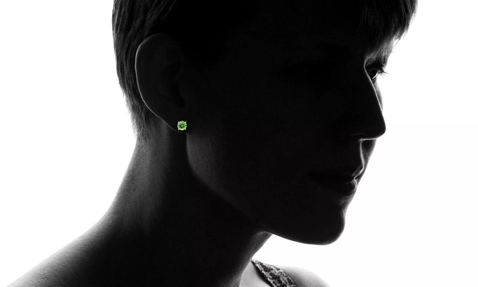 2.00 CTW Peridot Stud Earrings in 10K Gold by MUIBLU Gems - Second Medium
