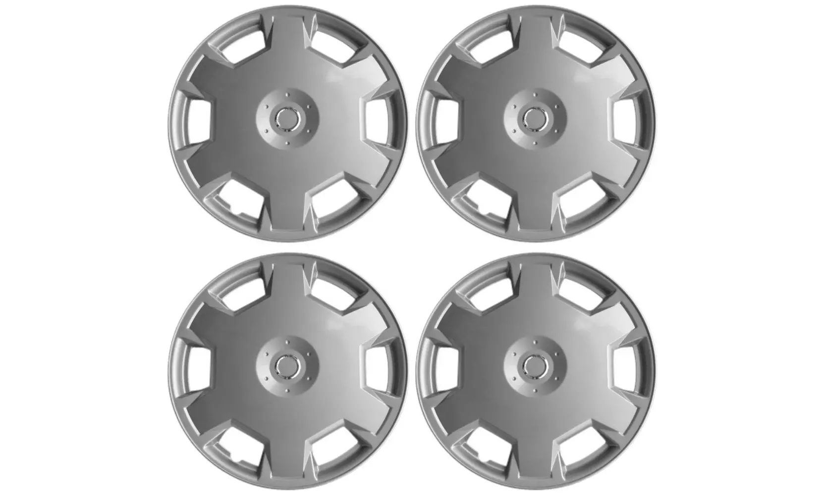OxGord Silver Lacquer 15 Inch Wheel Cover Hubcap (Fits 09-14 Nissan VERSA) - Primary Image