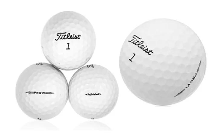 Five Dozen Titleist Pro V1 Mint Refinished Golf Balls at Foundgolfballs.com - Primary Image