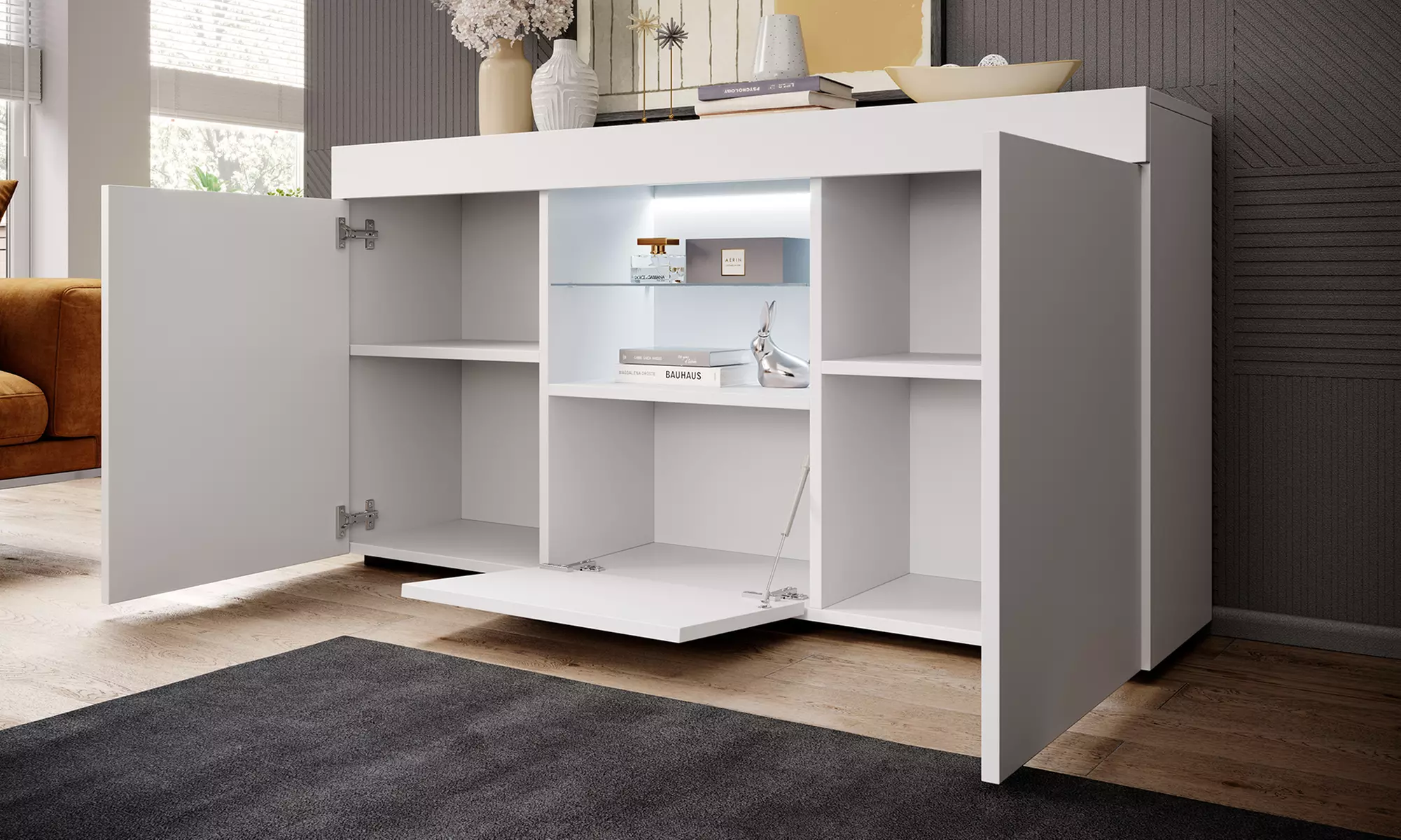 Mueble aparador con iluminación led