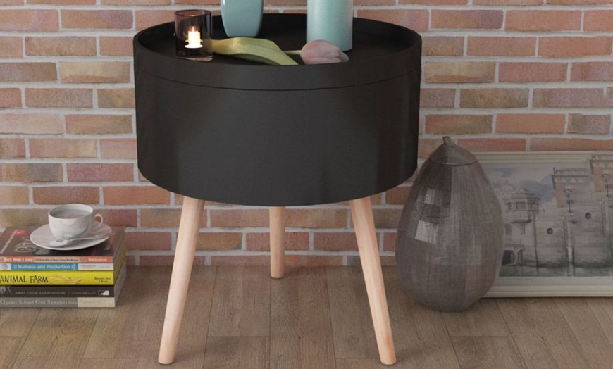 Image 7: Side Table with Serving Tray