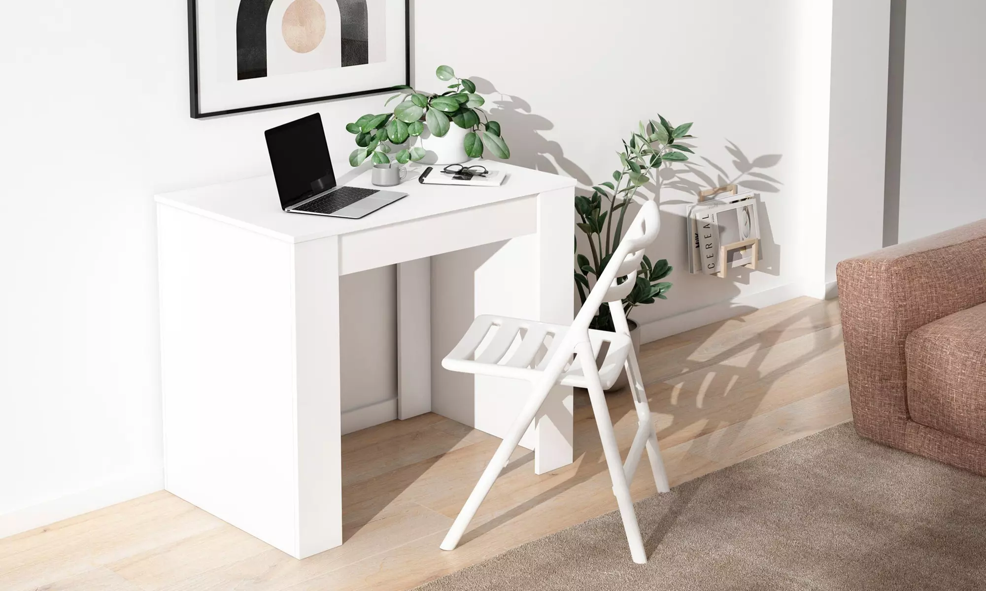 Ausziehbarer Konsolentisch