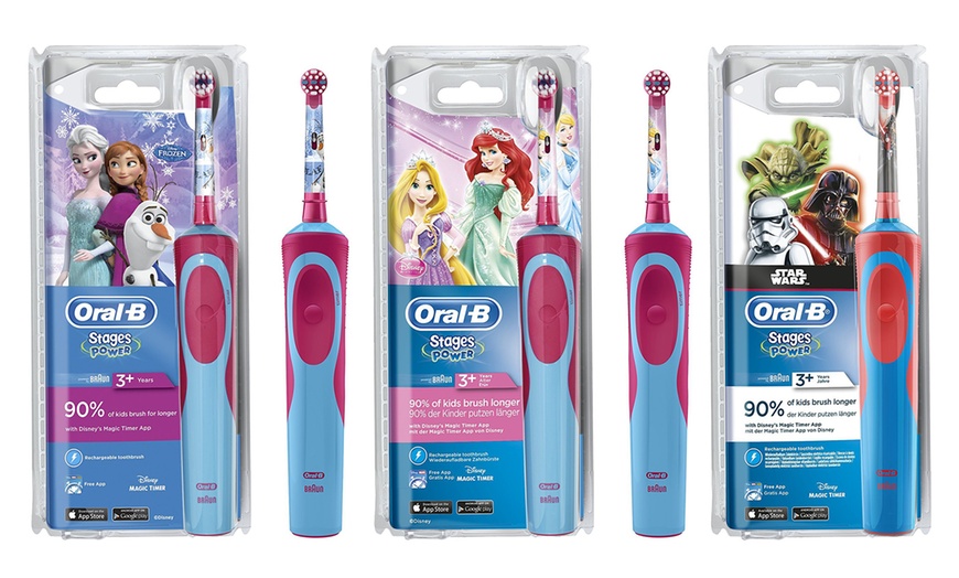 Image 1: Oral B Kids' Electric Toothbrush