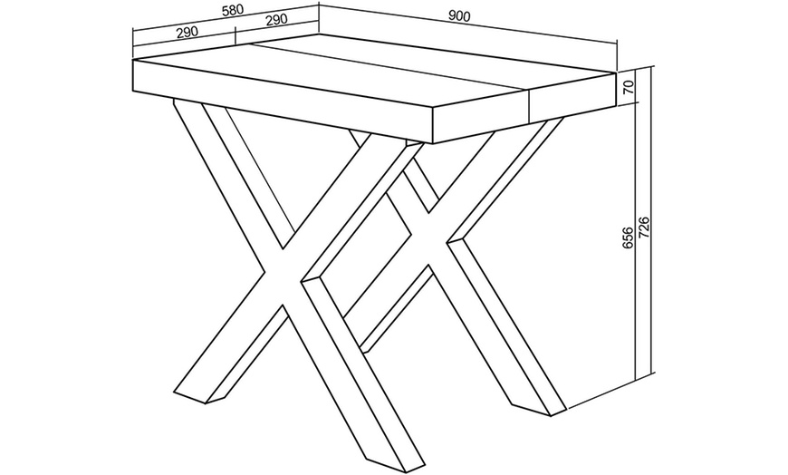 Image 38: Table console extensible 