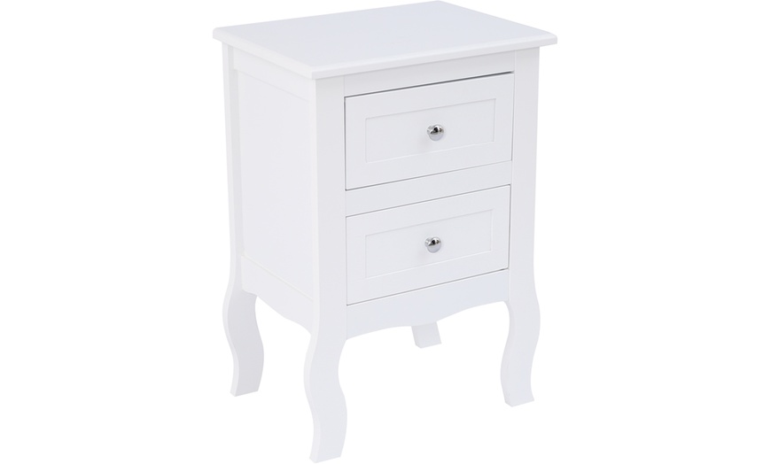 Image 6: Two-Drawer Bedside Table