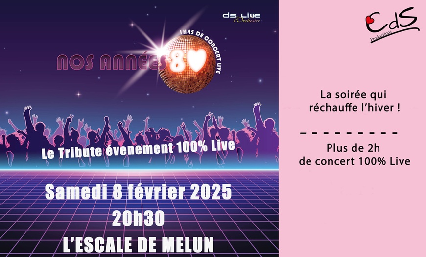 Image 1: "Nos Années 80" : une soirée pour revivre vos hits préférés en live !