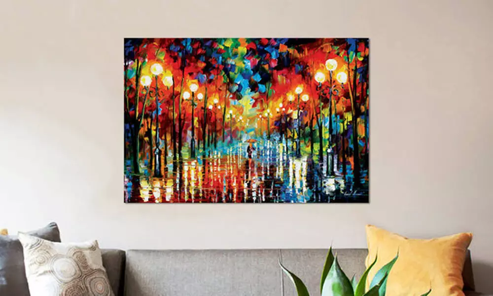 iCanvas Leonid Afremov Parks Gallery-Wrapped Canvas Prints - Primary Image