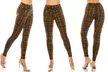 LA12ST Women's Stretchy Plaid Trouser Leggings with Pockets - Second Medium