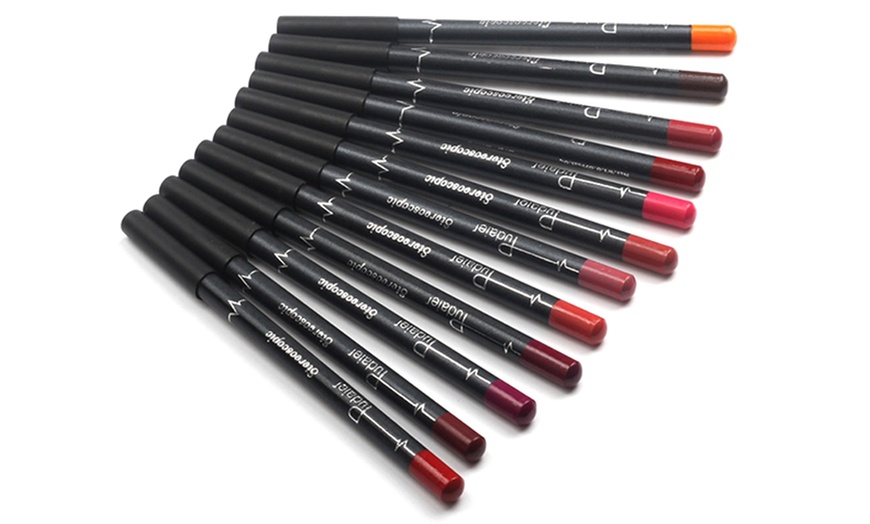 Image 2: 12-Colour Lip Liner Pencil Set