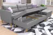 Selsey Ecksofa Kopenhagen mit Schlaffunktion in Grau, optional mit Hocker - Second Medium