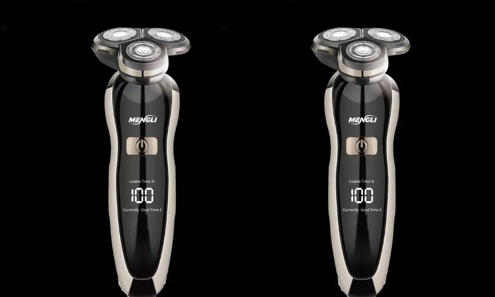 1 of 2 draadloze elektrische scheerapparaten voor een natte of droge huid in kleur naar keuze - Second Medium