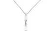 Pink Box Solid Stainless Steel Vertical Bar Inspirational Necklace - Second Medium