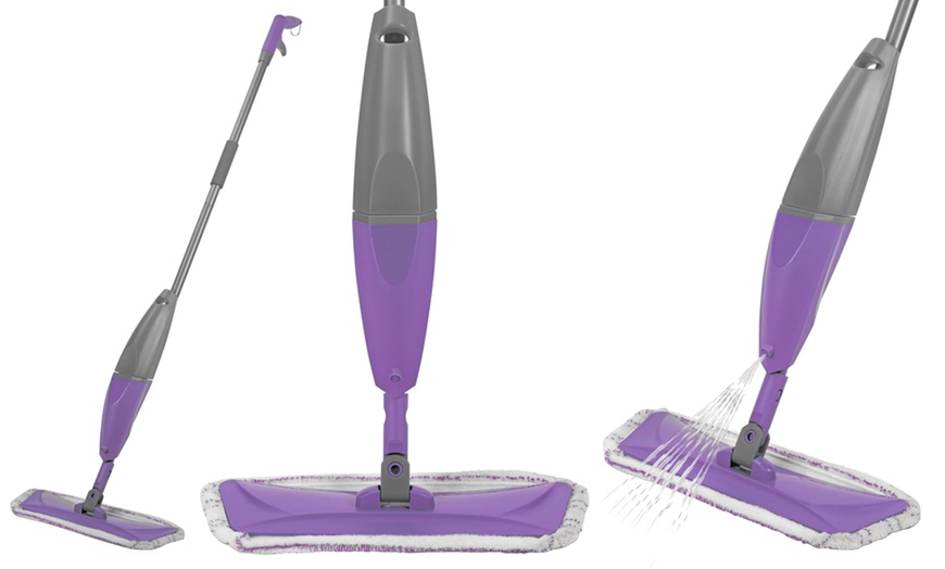 Image 1: Manual Hard Floor/Tile Spray Mop