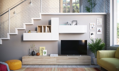 Parete soggiorno Dmora Poseidone o Crono disponibili in 4 colori