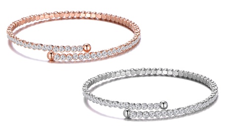 1 o 2 bracciali Tennis Philip Jones con cristalli di Swarovski® disponibili in 2 colori