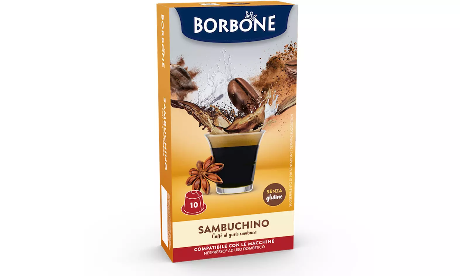 60 o 120 capsule Borbone compatibili con Nespresso