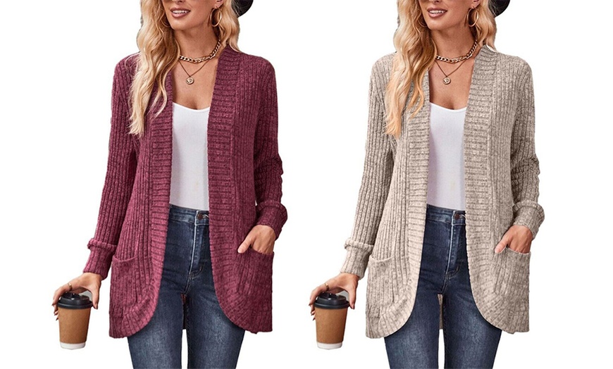 Image 12: Cardigan en tricot 