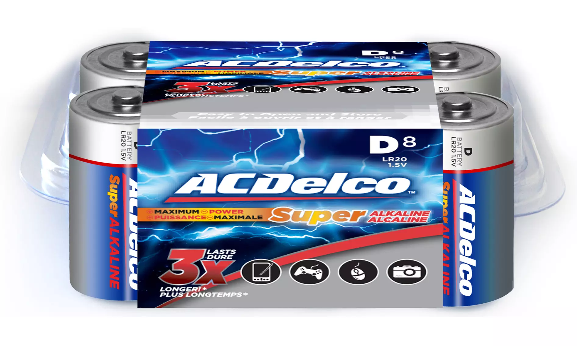 ACDelco Super Alkaline D Batteries (8-Pack) - Primary Image