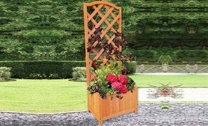 Lattice Wooden Garden Planter