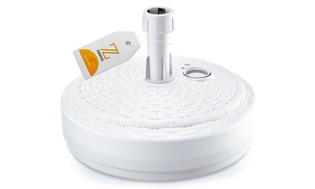 Pied de parasol rond blanc