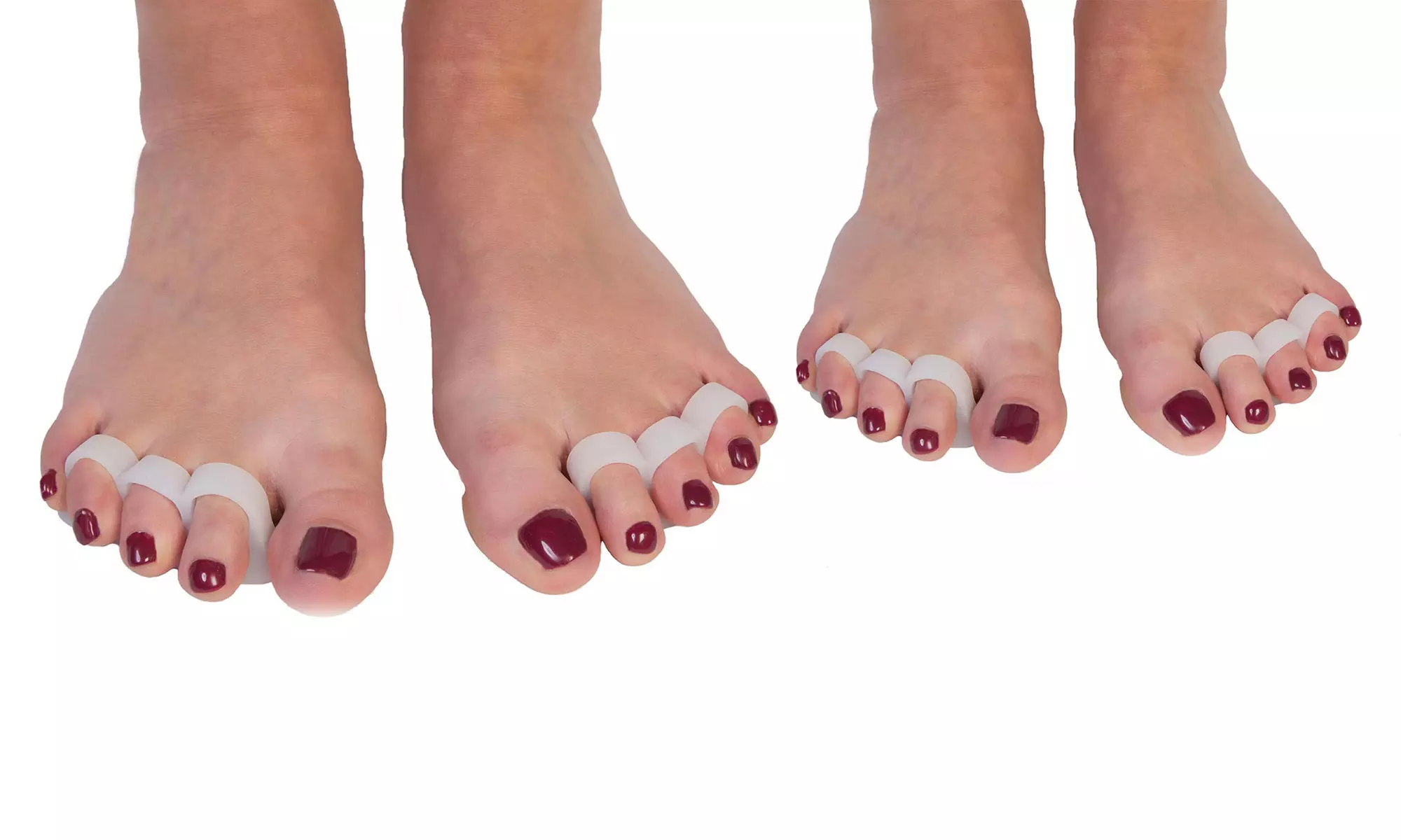 1 oder 2 Paar Silikon-Zehenspreizer - Second Medium