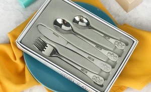 Personalised Kids 4pc Cutlery Set