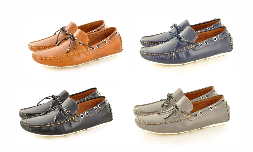 Image 1: Men's Lace-Up Loafers