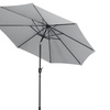 Image 11: Outdoor Large 3M Rotating Parasol with Multiple Base 