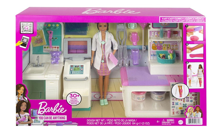 Image 2: Barbie Fast Cast Clinic Playset with Barbie Doctor Doll