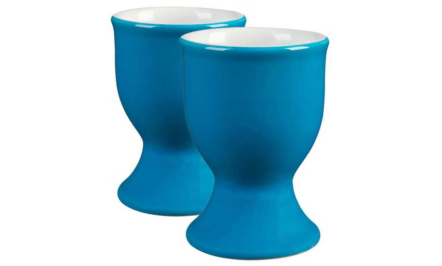 Image 3: Two-Pack of Argon Tableware Coloured Ceramic Egg Cups